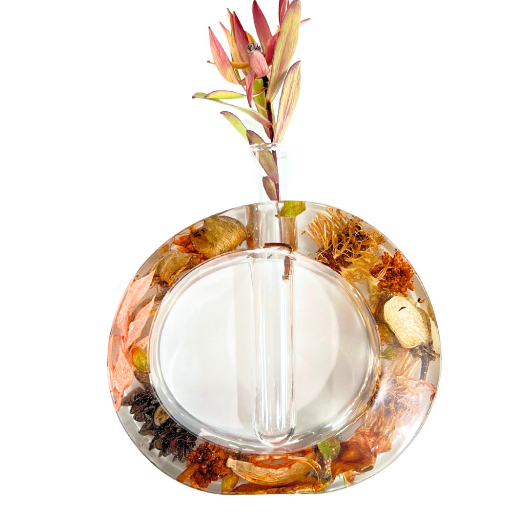 Oval Botanical Propagation Vase CK Art Tassie Makers Market Hobart's Home of Tasmanian Made